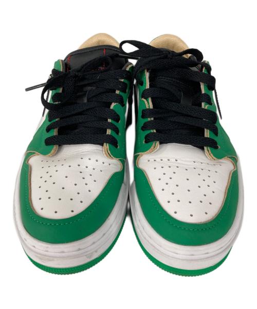 NIKE（ナイキ）NIKE (ナイキ) Women's Air Jordan 1 Low Elevate ホワイト×グリーン サイズ:24.0の古着・服飾アイテム