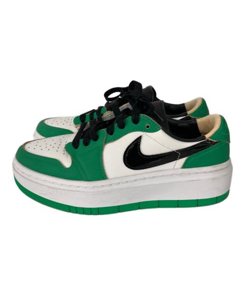 NIKE（ナイキ）NIKE (ナイキ) Women's Air Jordan 1 Low Elevate ホワイト×グリーン サイズ:24.0の古着・服飾アイテム