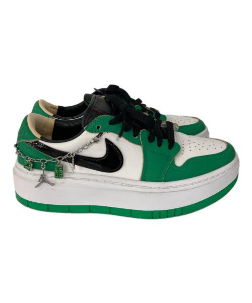 NIKE（ナイキ）NIKE (ナイキ) Women's Air Jordan 1 Low Elevate ホワイト×グリーン サイズ:24.0の古着・服飾アイテム