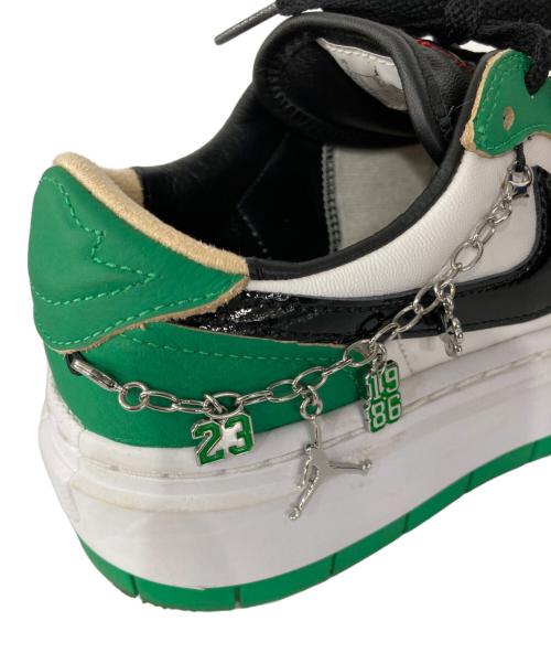 NIKE（ナイキ）NIKE (ナイキ) Women's Air Jordan 1 Low Elevate ホワイト×グリーン サイズ:24.0の古着・服飾アイテム