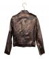 ALL SAINTS (オールセインツ) ブロンズライダースジャケット ブラウン サイズ:36：6000円