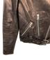 中古・古着 ALL SAINTS (オールセインツ) ブロンズライダースジャケット ブラウン サイズ:36：6000円