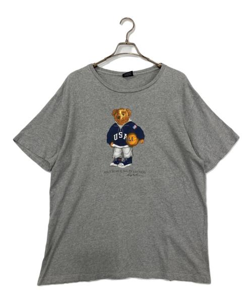 RALPH LAUREN（ラルフローレン）RALPH LAUREN (ラルフローレン) ポロベアプリントTシャツ グレー サイズ:Lの古着・服飾アイテム