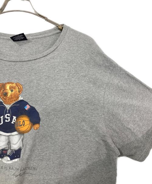 RALPH LAUREN（ラルフローレン）RALPH LAUREN (ラルフローレン) ポロベアプリントTシャツ グレー サイズ:Lの古着・服飾アイテム