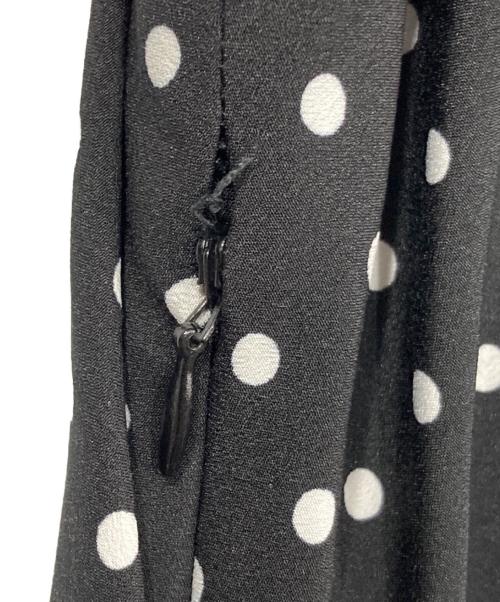 LAUREN RALPH LAUREN（ローレン ラルフ ローレン）LAUREN RALPH LAUREN (ローレン ラルフ ローレン) ドットブラウスワンピース ブラック サイズ:US8の古着・服飾アイテム