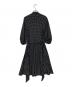LAUREN RALPH LAUREN (ローレン ラルフ ローレン) ドットブラウスワンピース ブラック サイズ:US8：8000円