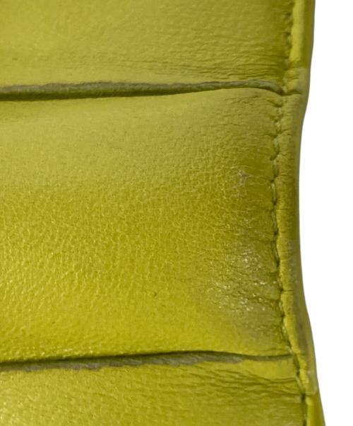BOTTEGA VENETA（ボッテガベネタ）BOTTEGA VENETA (ボッテガベネタ) カセット マキシイントレチャート 2つ折り財布 グリーンの古着・服飾アイテム