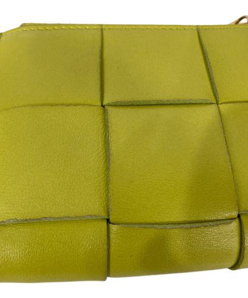 BOTTEGA VENETA（ボッテガベネタ）BOTTEGA VENETA (ボッテガベネタ) カセット マキシイントレチャート 2つ折り財布 グリーンの古着・服飾アイテム