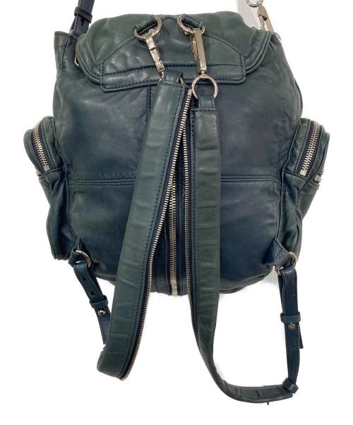 ALEXANDER WANG（アレキサンダー・ワン）ALEXANDER WANG (アレキサンダー・ワン) 3WAYレザージップリュック ブルーの古着・服飾アイテム