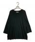 MARKA（マーカ）の古着「Noil Silk Knit Ball Games Three-Quarter Sleeve Tee」｜ブラック