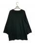 MARKA (マーカ) Noil Silk Knit Ball Games Three-Quarter Sleeve Tee ブラック サイズ:2：7000円
