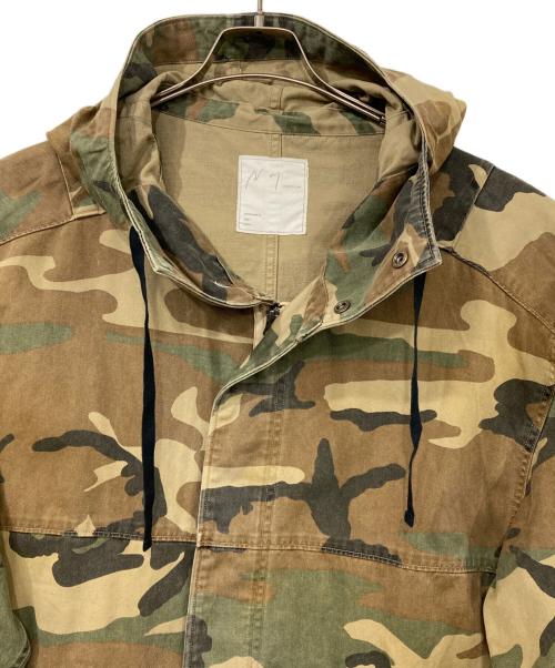 ANCELLM（アンセルム）ANCELLM (アンセルム) CAMO ZIPUP HOODIE ブラウン サイズ:2の古着・服飾アイテム