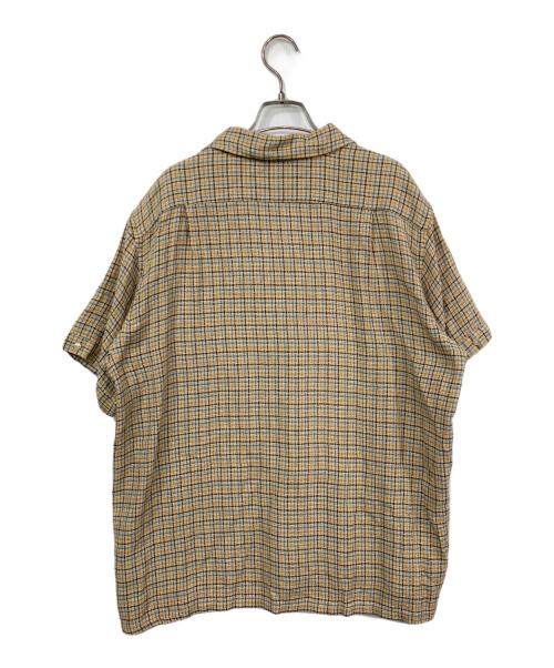 BEAMS PLUS（ビームスプラス）BEAMS PLUS (ビームスプラス) Italian Collar Gunclub Mesh イエロー サイズ:Lの古着・服飾アイテム