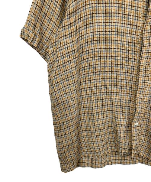 BEAMS PLUS（ビームスプラス）BEAMS PLUS (ビームスプラス) Italian Collar Gunclub Mesh イエロー サイズ:Lの古着・服飾アイテム