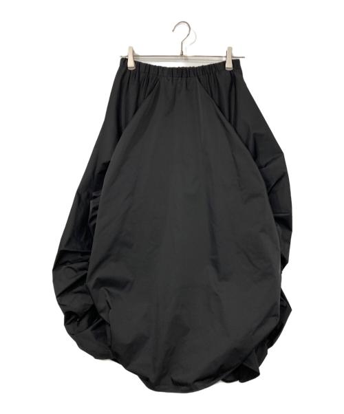 ENFOLD（エンフォルド）ENFOLD (エンフォルド) GATHER O SKIRT ブラック サイズ:36の古着・服飾アイテム