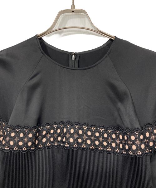ADORE（アドーア）ADORE (アドーア) ライトサテンワンピース ブラック サイズ:38の古着・服飾アイテム