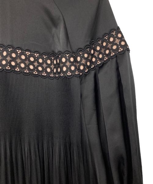 ADORE（アドーア）ADORE (アドーア) ライトサテンワンピース ブラック サイズ:38の古着・服飾アイテム