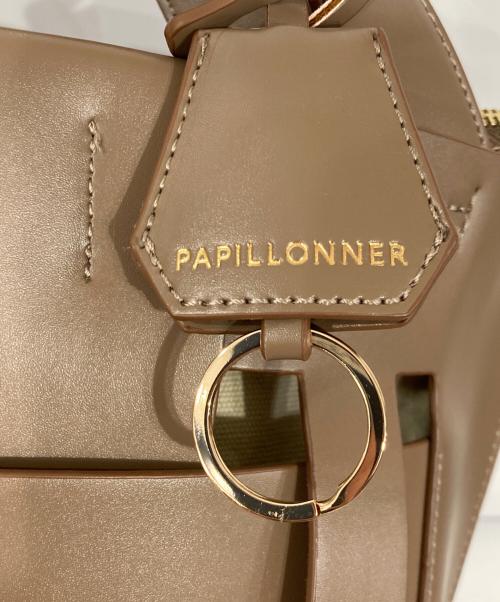 Papillonner（パピヨネ）Papillonner (パピヨネ) ランダムメッシュトート ブラウンの古着・服飾アイテム