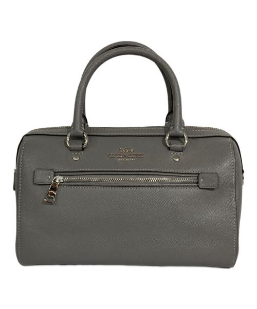 COACH（コーチ）COACH (コーチ) ミニボストンバッグ グレーの古着・服飾アイテム