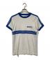 Textile Prints（テキスタイル プリント）の古着「ラグランTシャツ」｜ホワイト×ブルー
