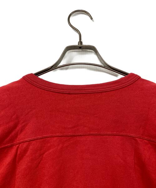 DUBBLE WORKS（ダブルワークス）DUBBLE WORKS (ダブルワークス) フットボールTシャツ レッド サイズ:Lの古着・服飾アイテム