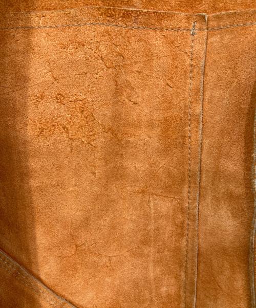 USED（ユーズド）USED (ユーズド) フリンジスウェードベスト ブラウン サイズ:表記無しの古着・服飾アイテム