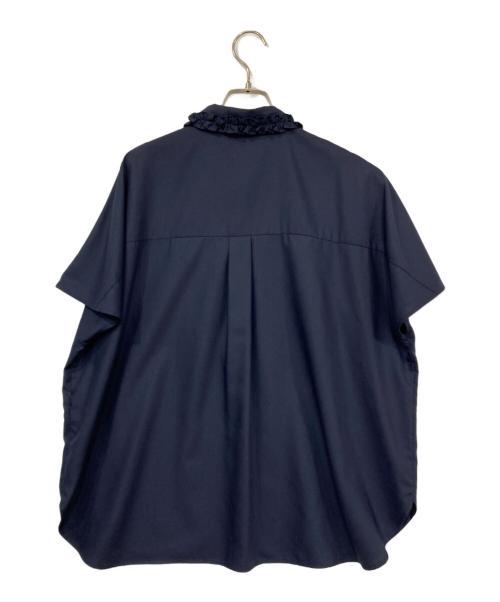 UNITED ARROWS（ユナイテッドアローズ）UNITED ARROWS (ユナイテッドアローズ) ミニフリル シャツ ネイビー サイズ:表記無しの古着・服飾アイテム