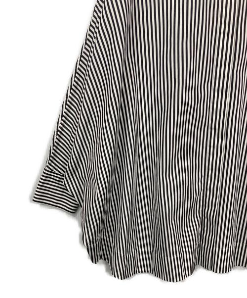 UNITED ARROWS（ユナイテッドアローズ）UNITED ARROWS (ユナイテッドアローズ) ドルマンスリーブストライプシャツ ホワイト×ブラック サイズ:36の古着・服飾アイテム