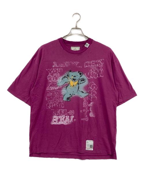 MIHARA YASUHIRO（ミハラヤスヒロ）MIHARA YASUHIRO (ミハラヤスヒロ) Distressed Tee パープル サイズ:50の古着・服飾アイテム