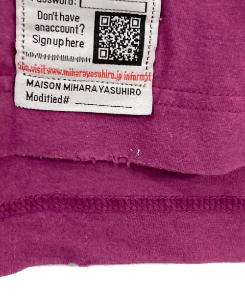 MIHARA YASUHIRO（ミハラヤスヒロ）MIHARA YASUHIRO (ミハラヤスヒロ) Distressed Tee パープル サイズ:50の古着・服飾アイテム