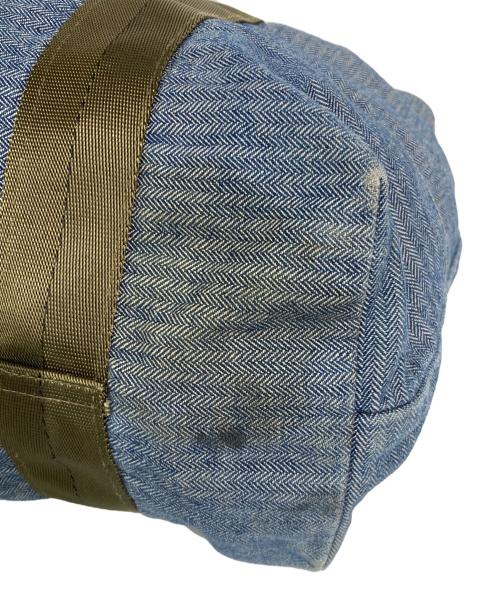 POST O'ALLS（ポストオーバーオールズ）POST O'ALLS (ポストオーバーオールズ) ヘリンボーントートバッグ ブルーの古着・服飾アイテム
