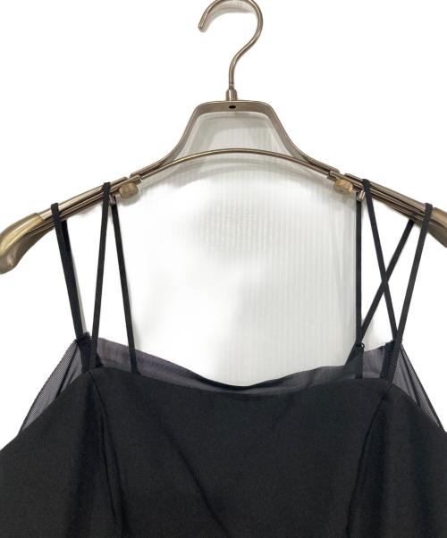 COCODEAL（ココディール）COCODEAL (ココディール) メッシュレイヤードキャミワンピース ブラック サイズ:2の古着・服飾アイテム