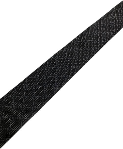 GUCCI（グッチ）GUCCI (グッチ) GGドット シルクネクタイ ネイビー サイズ:148×7の古着・服飾アイテム