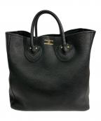 YOUNG & OLSEN The DRYGOODS STOREヤングアンドオルセン ザ ドライグッズストア）の古着「レザートートバッグ」｜ブラック