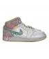 中古・古着 NIKE (ナイキ) GS Air Jordan 1 Mid ホワイト×ピンク サイズ:US7Y：7000円