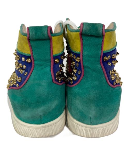 Christian Louboutin（クリスチャン・ルブタン）Christian Louboutin (クリスチャン・ルブタン) ハイカットスニーカー ブルー×イエロー サイズ:不明の古着・服飾アイテム