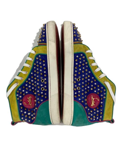Christian Louboutin（クリスチャン・ルブタン）Christian Louboutin (クリスチャン・ルブタン) ハイカットスニーカー ブルー×イエロー サイズ:不明の古着・服飾アイテム