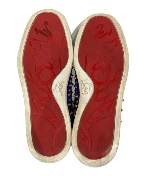 Christian Louboutin（クリスチャン・ルブタン）Christian Louboutin (クリスチャン・ルブタン) ハイカットスニーカー ブルー×イエロー サイズ:不明の古着・服飾アイテム