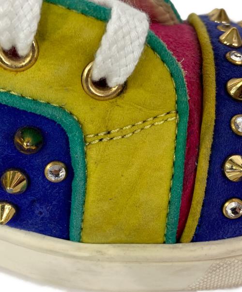 Christian Louboutin（クリスチャン・ルブタン）Christian Louboutin (クリスチャン・ルブタン) ハイカットスニーカー ブルー×イエロー サイズ:不明の古着・服飾アイテム