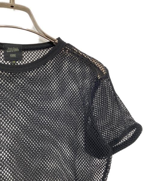 Jean Paul Gaultier homme（ジャンポールゴルチェオム）Jean Paul Gaultier homme (ジャンポールゴルチェオム) メッシュカットソー ブラック サイズ:Mの古着・服飾アイテム