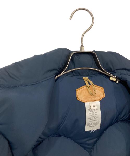RockyMountainFeatherBed（ロッキーマウンテンフェザーベッド）RockyMountainFeatherBed (ロッキーマウンテンフェザーベッド) レザーヨークダウンベスト ネイビー サイズ:36の古着・服飾アイテム