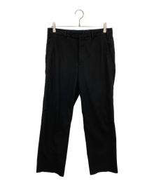 ARMANI COLLEZIONI（アルマーニ コレツィオーニ）の古着「ノータックパンツ」｜ブラック