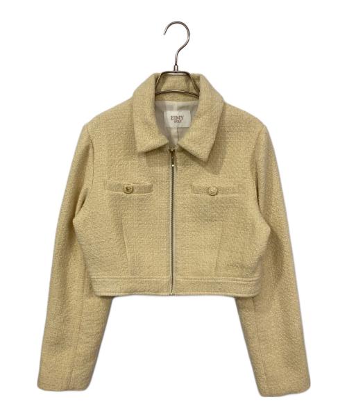 EIMY GOLF（エイミーゴルフ）EIMY GOLF (エイミーゴルフ) ミルキーツイードジャケット ベージュ サイズ:Mの古着・服飾アイテム