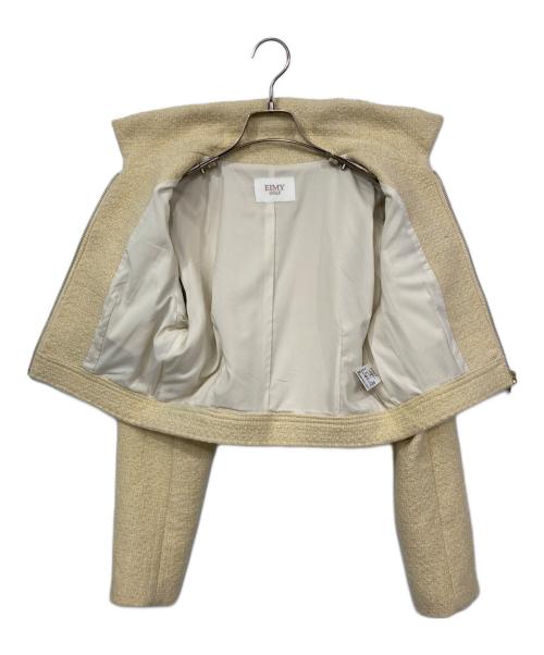 EIMY GOLF（エイミーゴルフ）EIMY GOLF (エイミーゴルフ) ミルキーツイードジャケット ベージュ サイズ:Mの古着・服飾アイテム