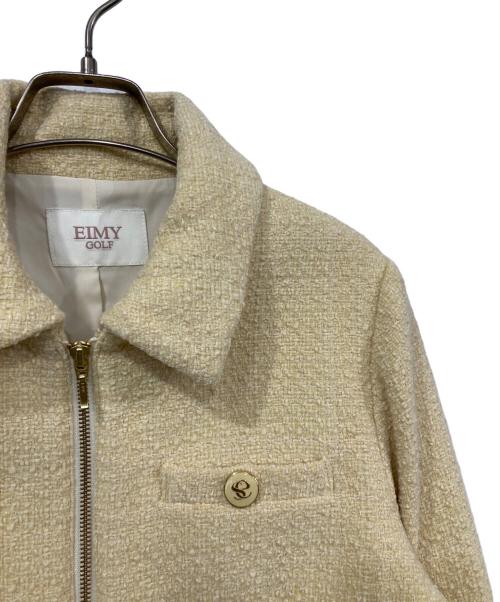 EIMY GOLF（エイミーゴルフ）EIMY GOLF (エイミーゴルフ) ミルキーツイードジャケット ベージュ サイズ:Mの古着・服飾アイテム