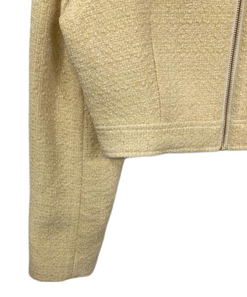 EIMY GOLF（エイミーゴルフ）EIMY GOLF (エイミーゴルフ) ミルキーツイードジャケット ベージュ サイズ:Mの古着・服飾アイテム
