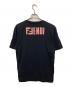 FENDI (フェンディ) バイカラーFREEDOMTシャツ ホワイト×ブラック サイズ:S：10000円