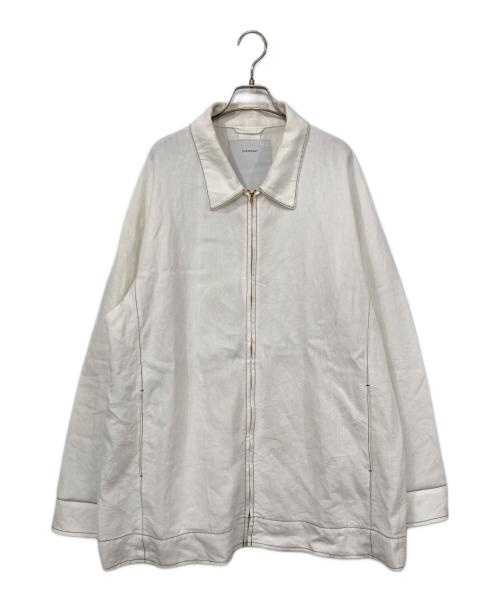 OVERCOAT（オーバーコート）OVERCOAT (オーバーコート) ドルマンスリーブリネンショートコート ホワイト サイズ:1の古着・服飾アイテム