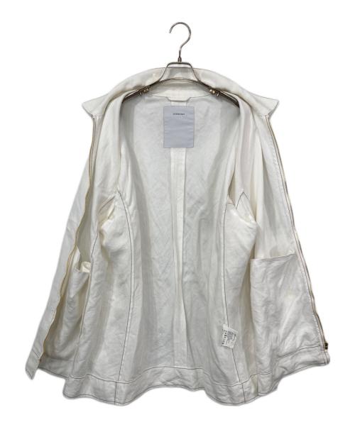 OVERCOAT（オーバーコート）OVERCOAT (オーバーコート) ドルマンスリーブリネンショートコート ホワイト サイズ:1の古着・服飾アイテム