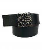LOEWEロエベ）の古着「ANAGRAM BELT/アナグラムベルト」｜ブラック